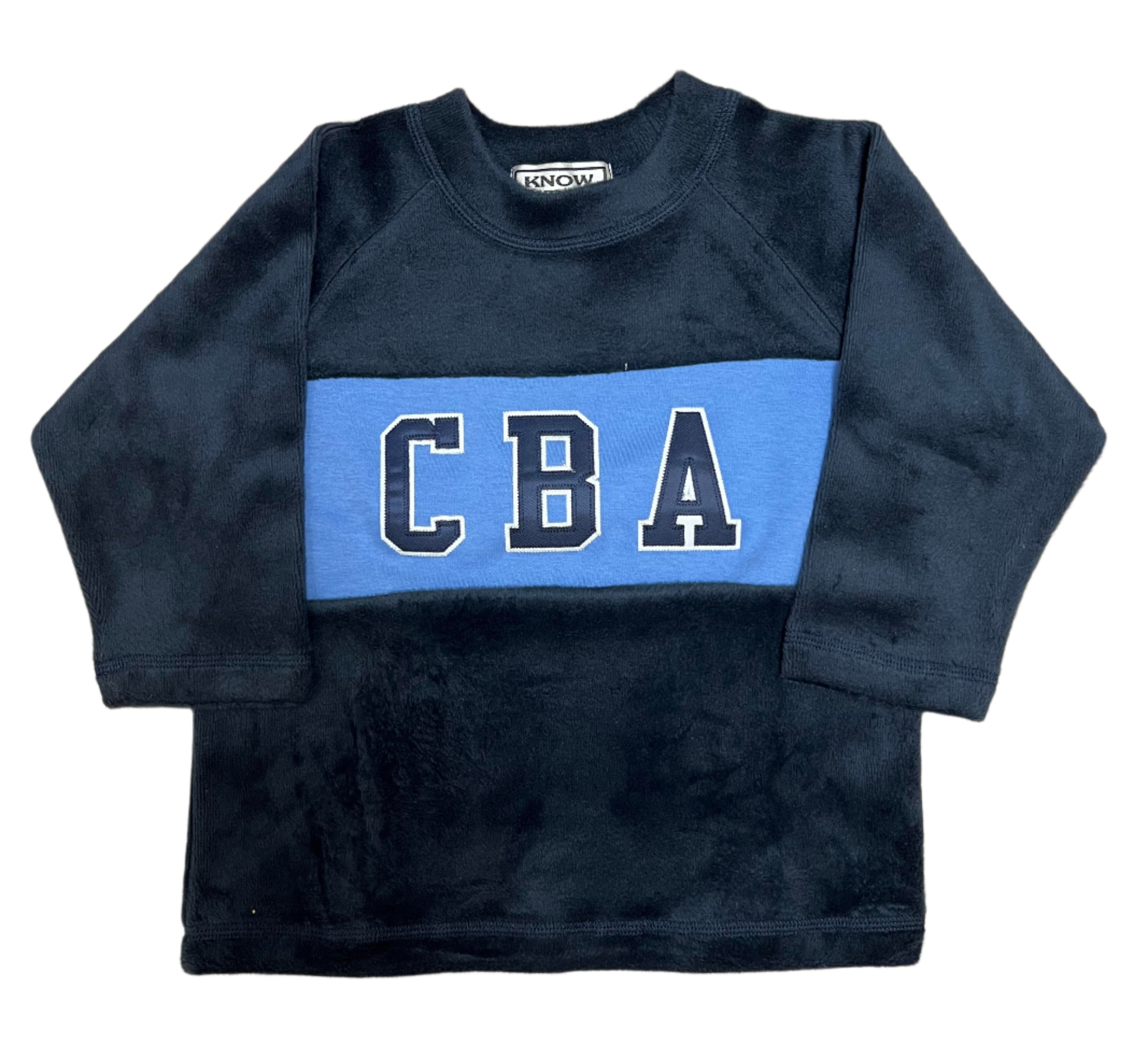 Child Navy/Caro Crewneck (2319)
