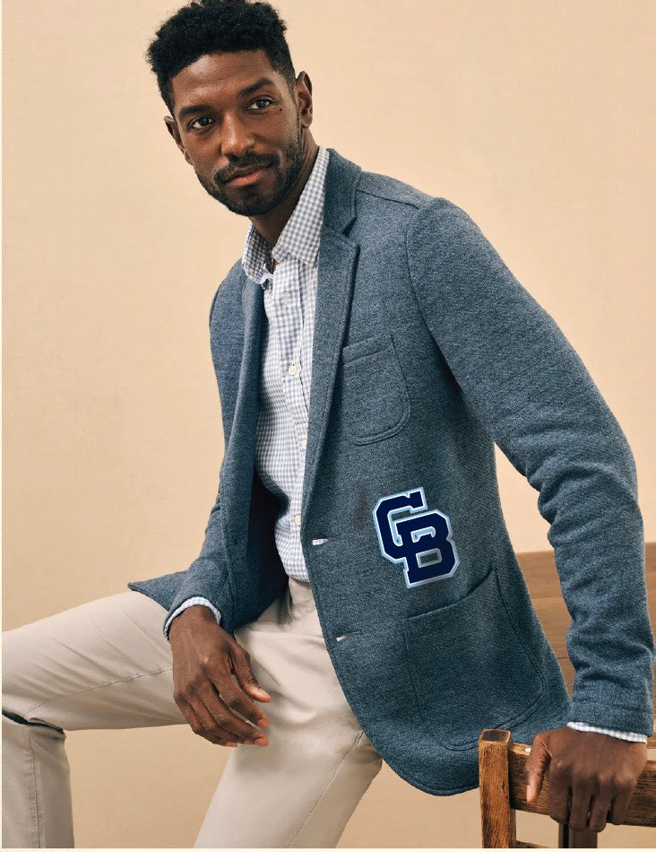 Faherty Inlet Knit Blazer in Navy (8020)