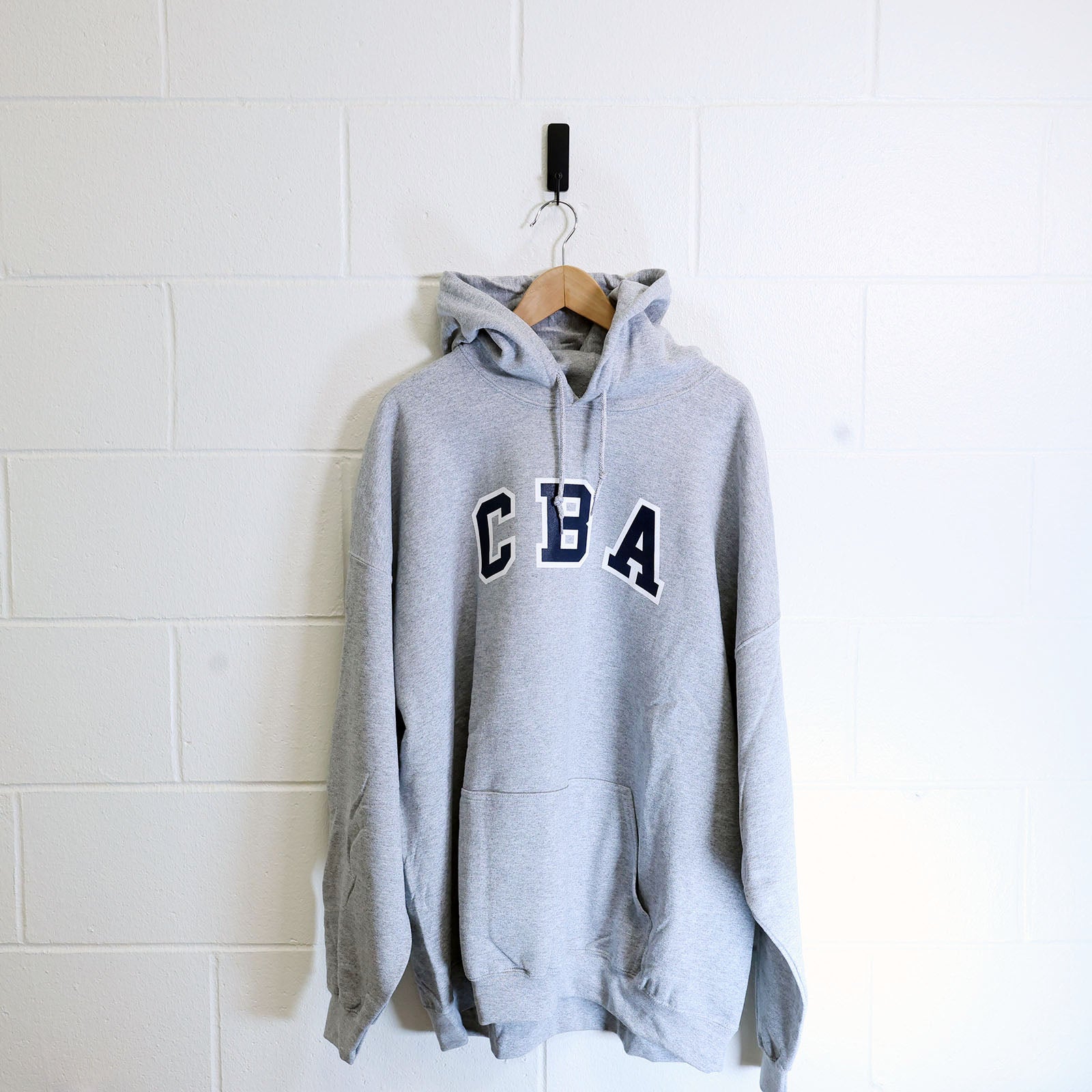 CBA Outlined in White Grey Hoodie