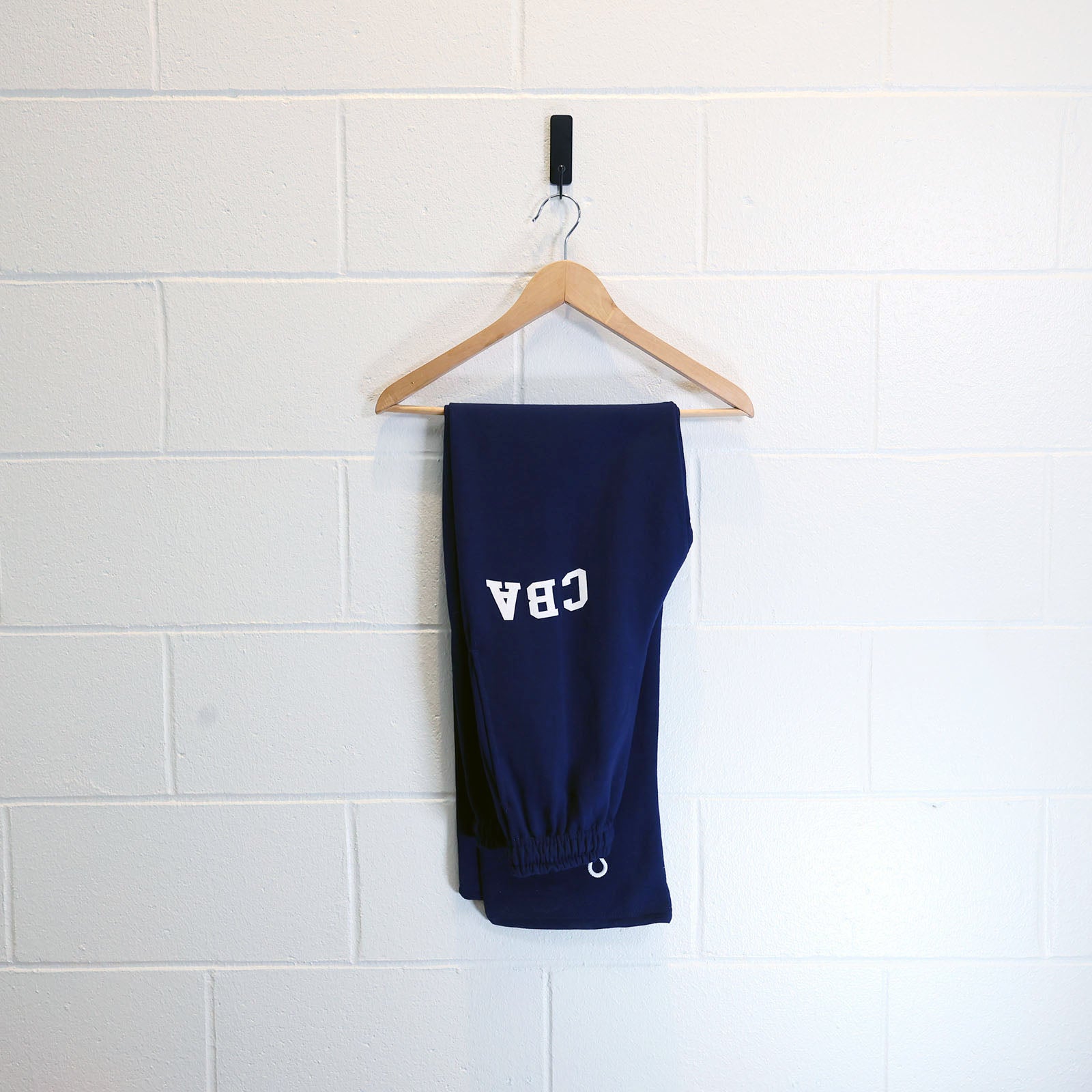 Navy Open Leg Sweatpants