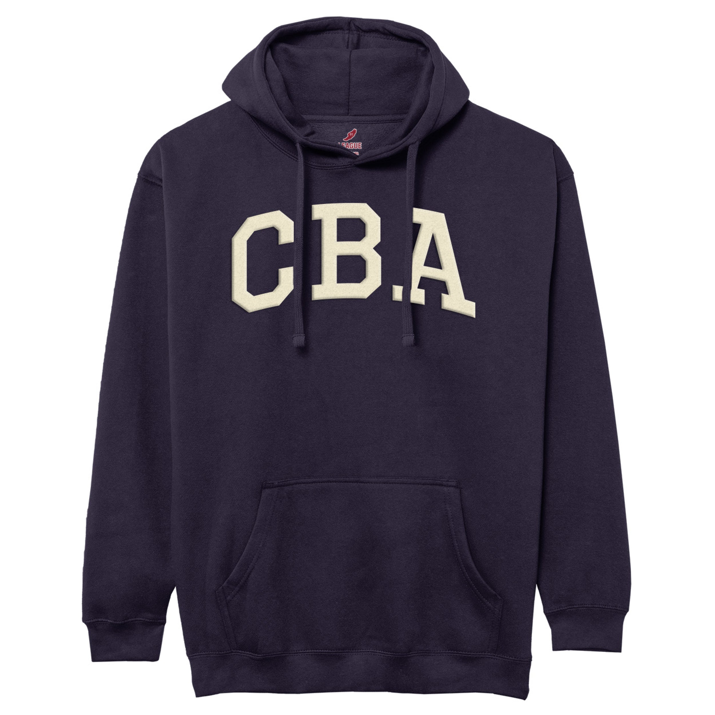 Navy Blue Applique Hooded Sweatshirt (8052)