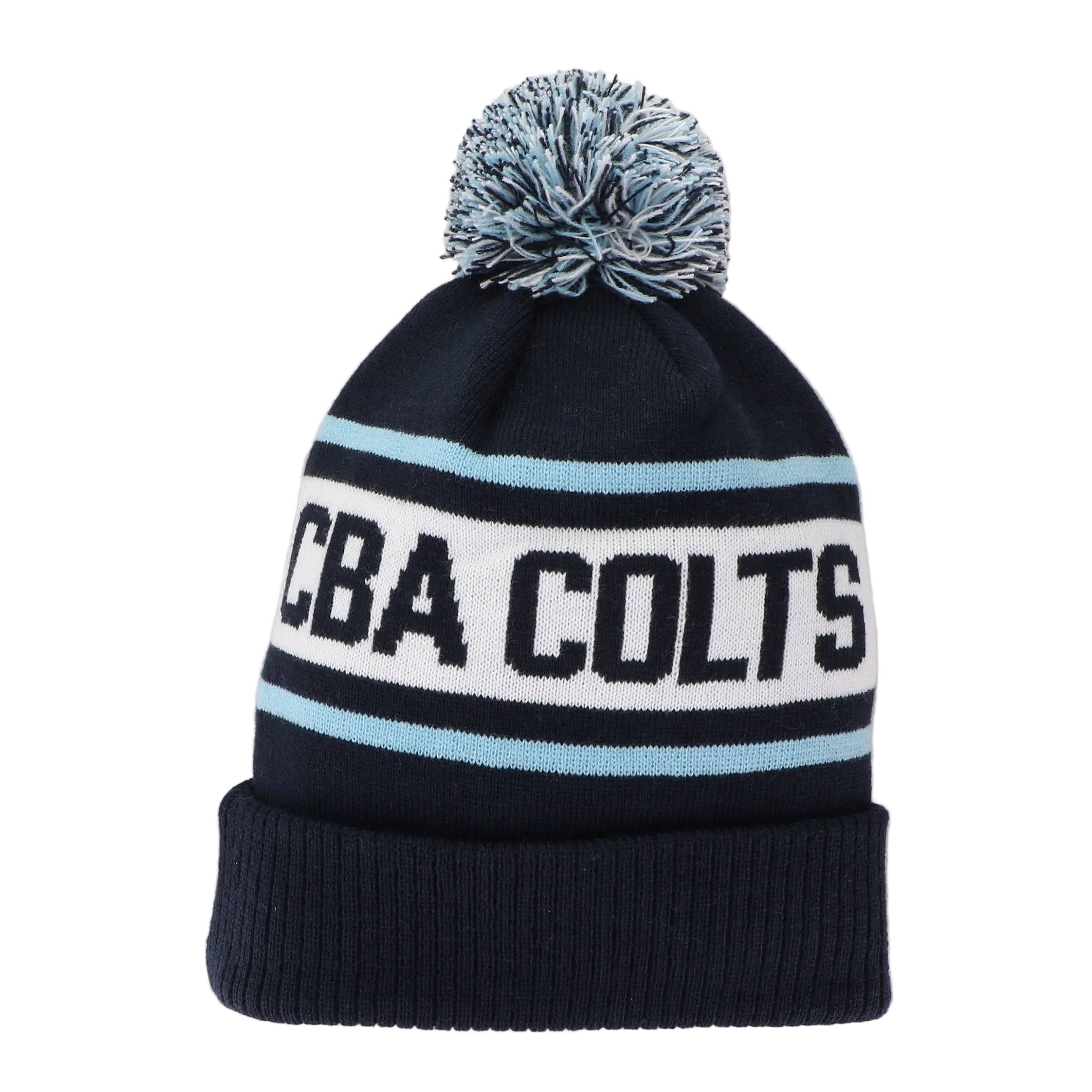 Old School Ribbed Cuff Beanie with Pom (8137)