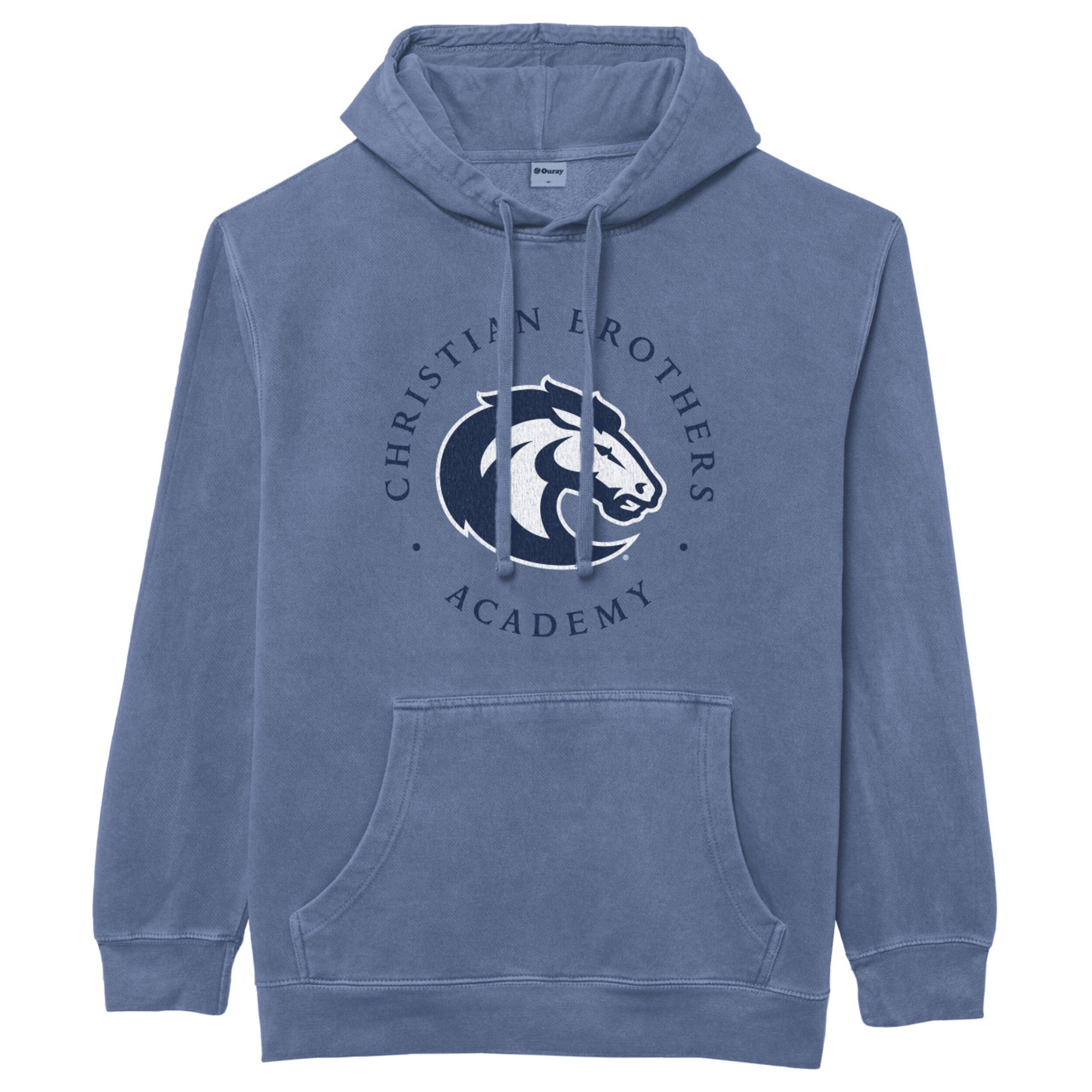 Vintage Washed Christian Brothers Academy Hooded Sweatshirt (8114)