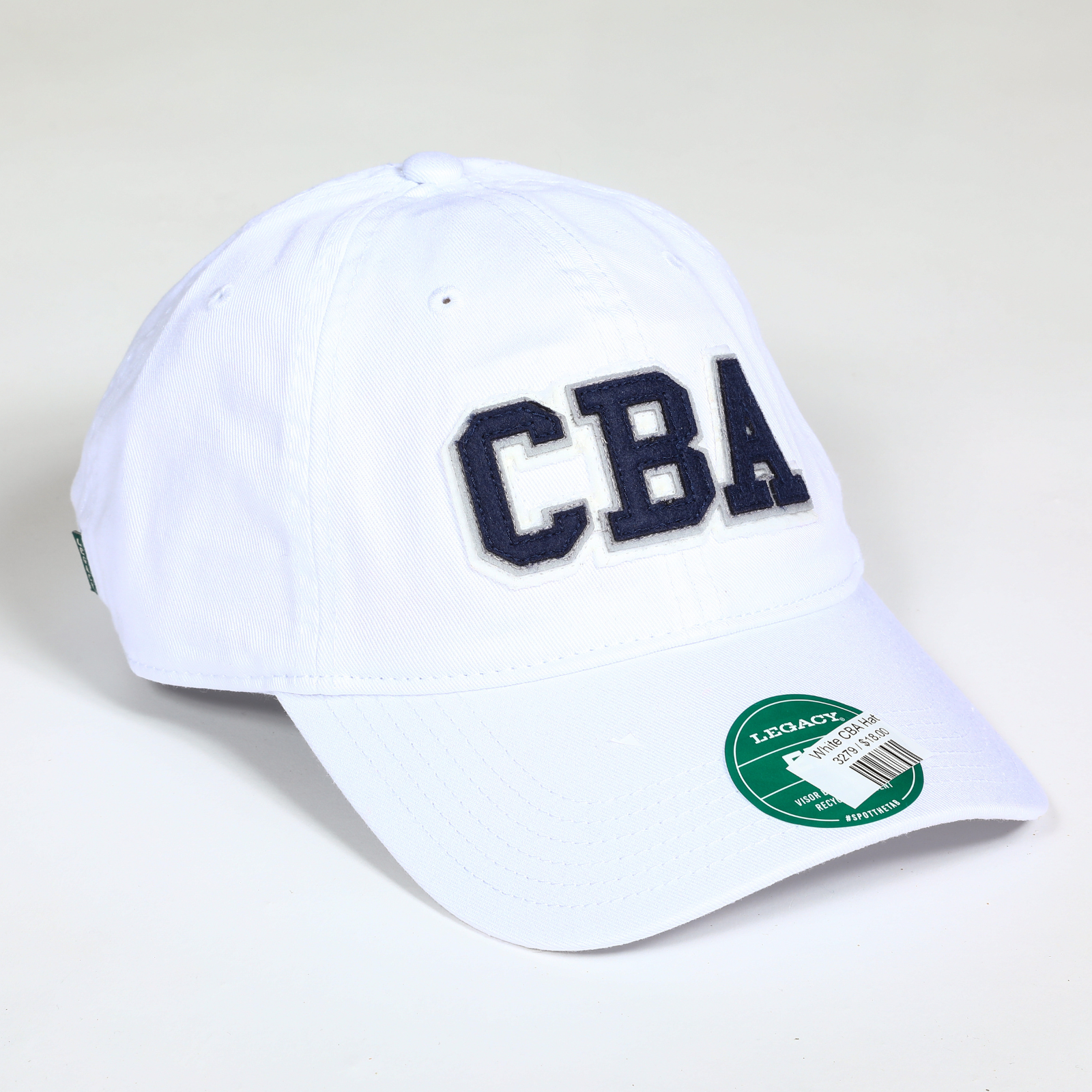 White CBA Hat