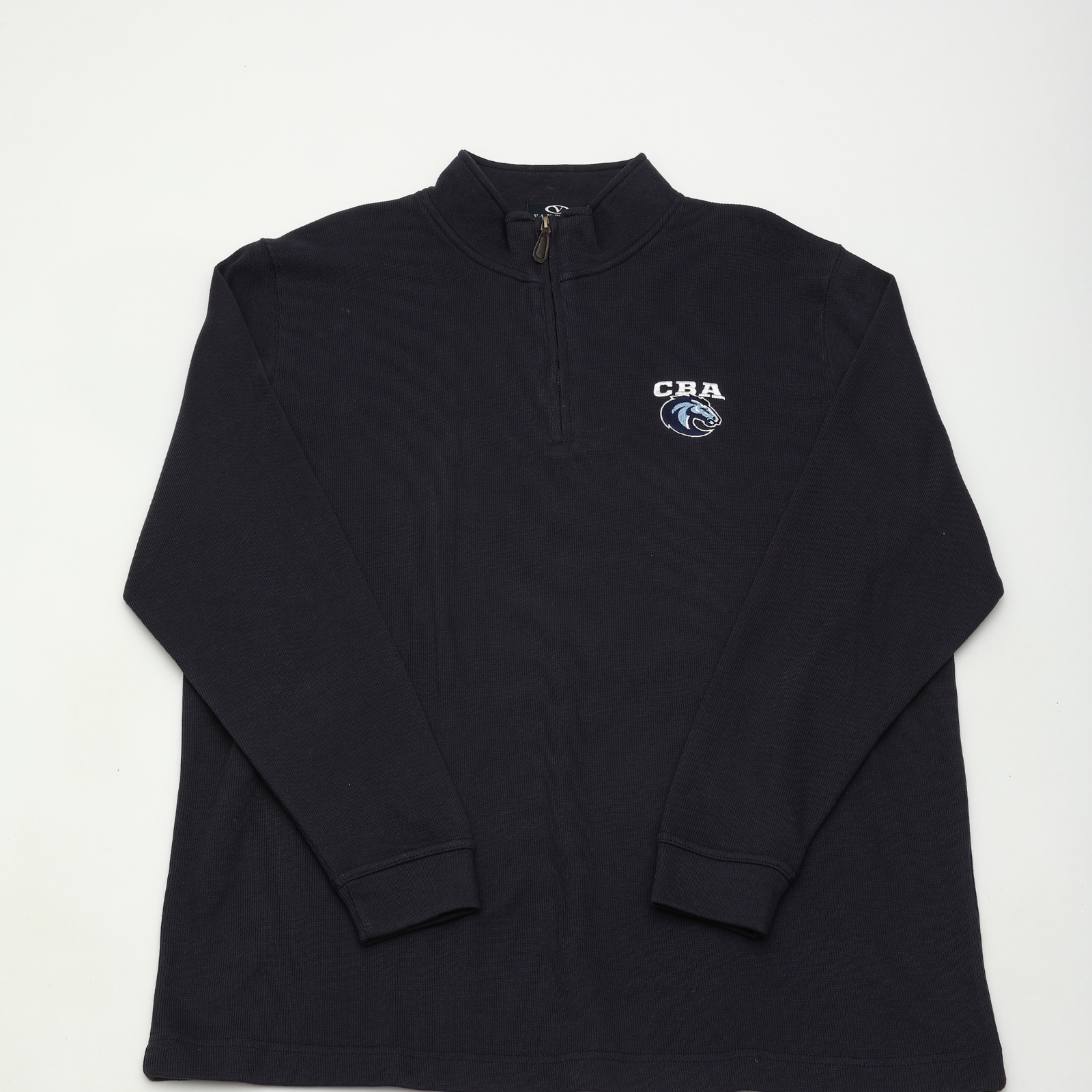 NAVY RIBBED 1/4 ZIP