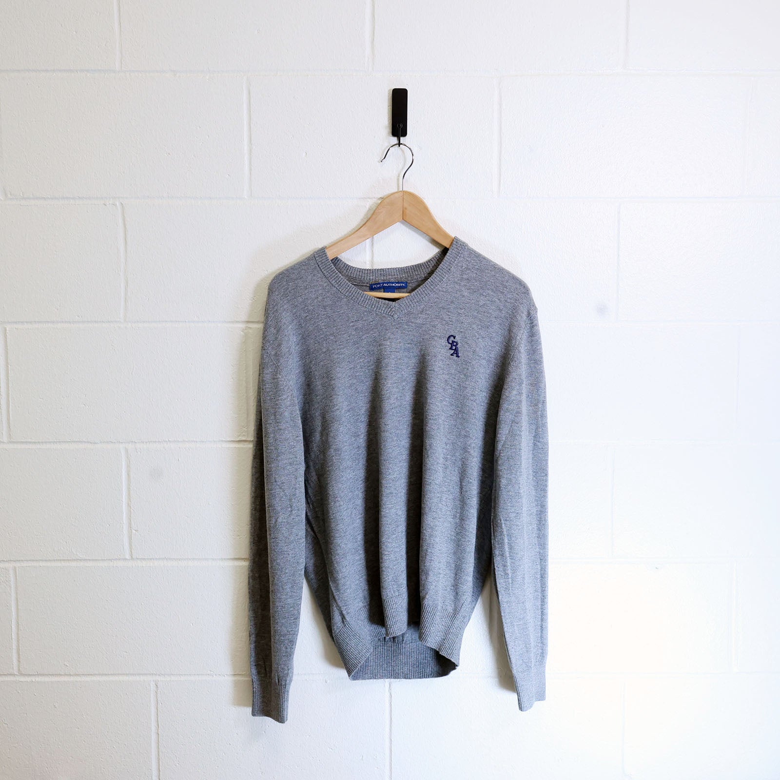 Dress Code Approved Grey V-Neck Sweater