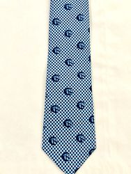 Navy Gingham Tie