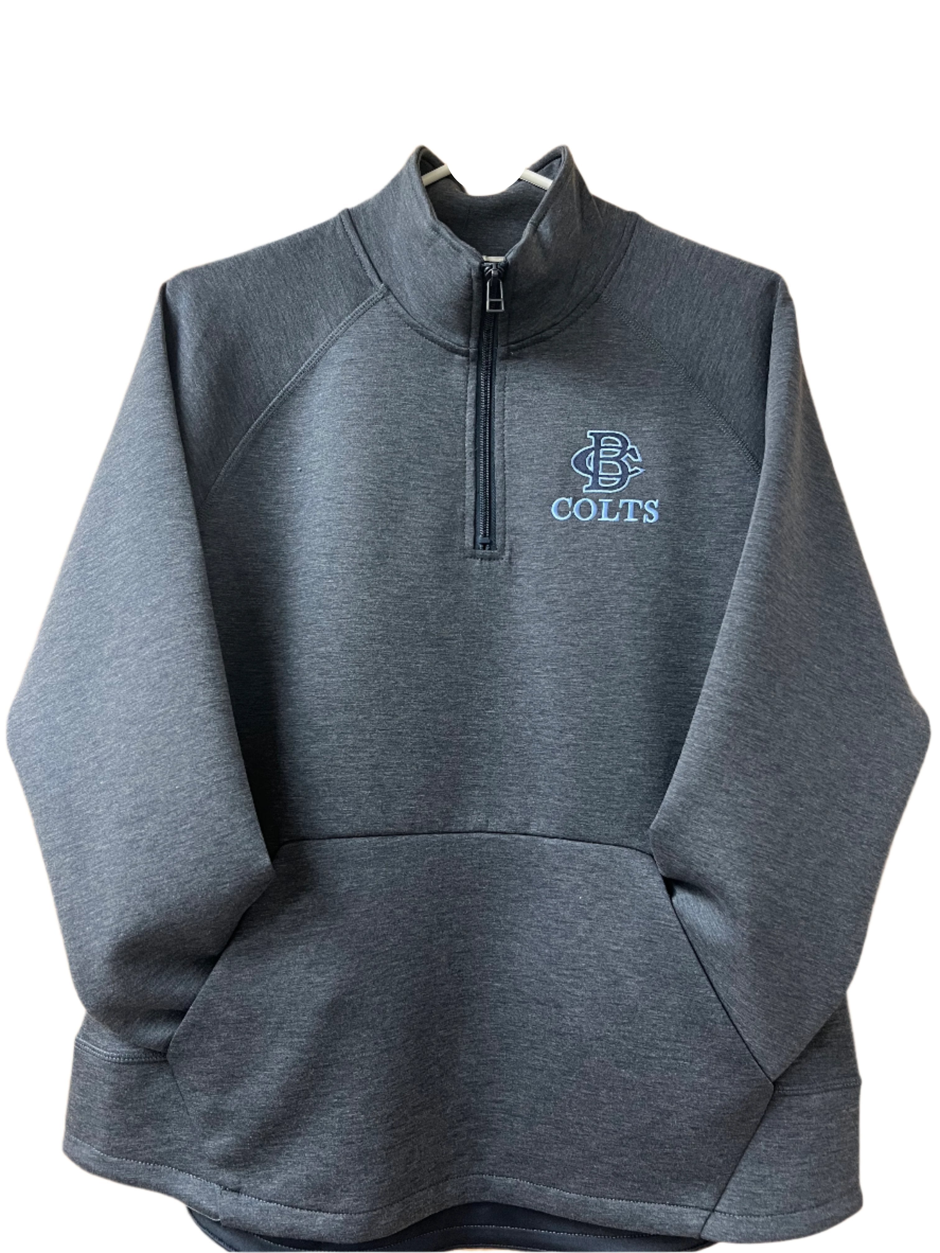 CB COLTS 1/4 zip grey pullover