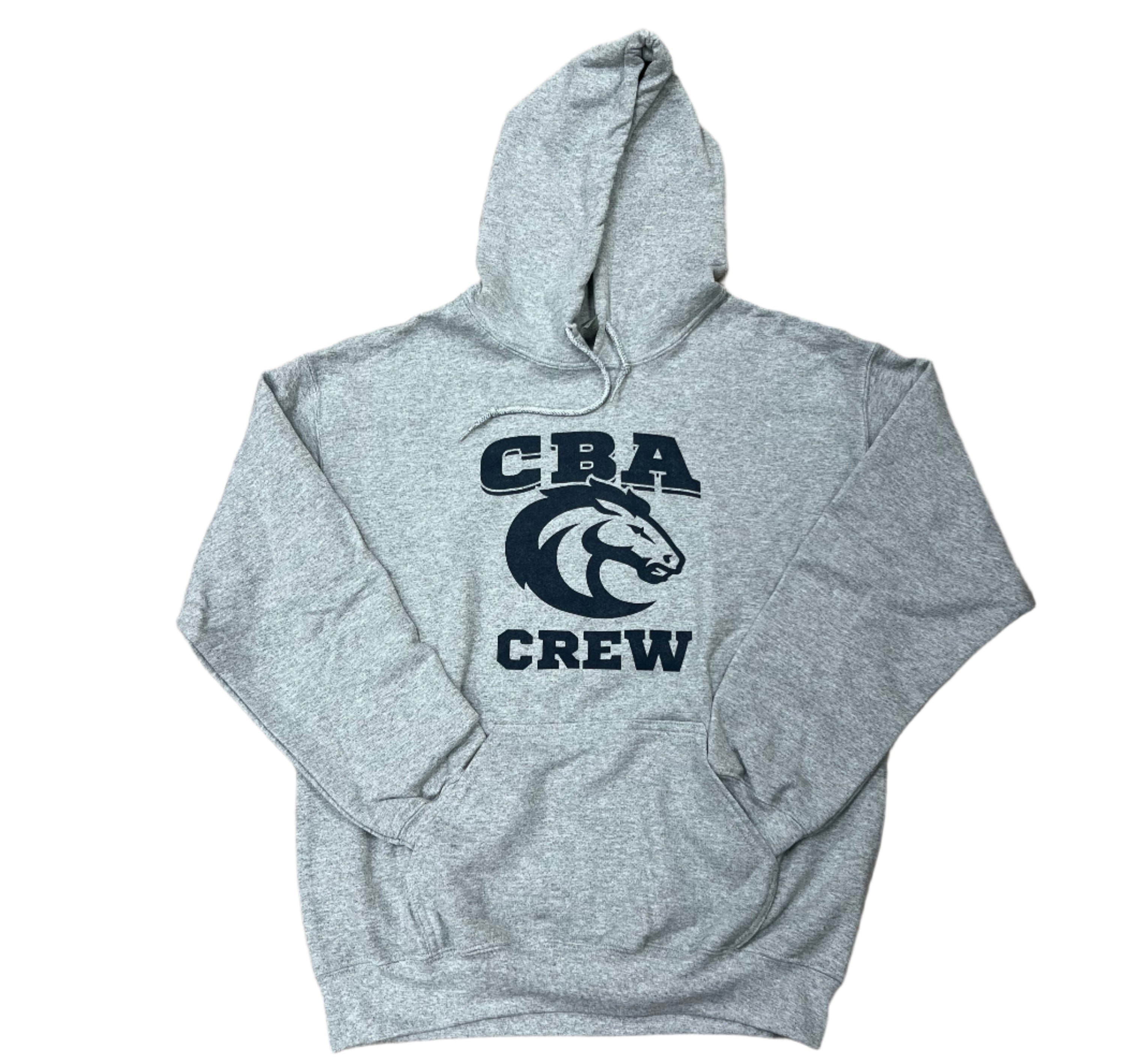 Grey Hooded Crew Sweatshirt (3269)