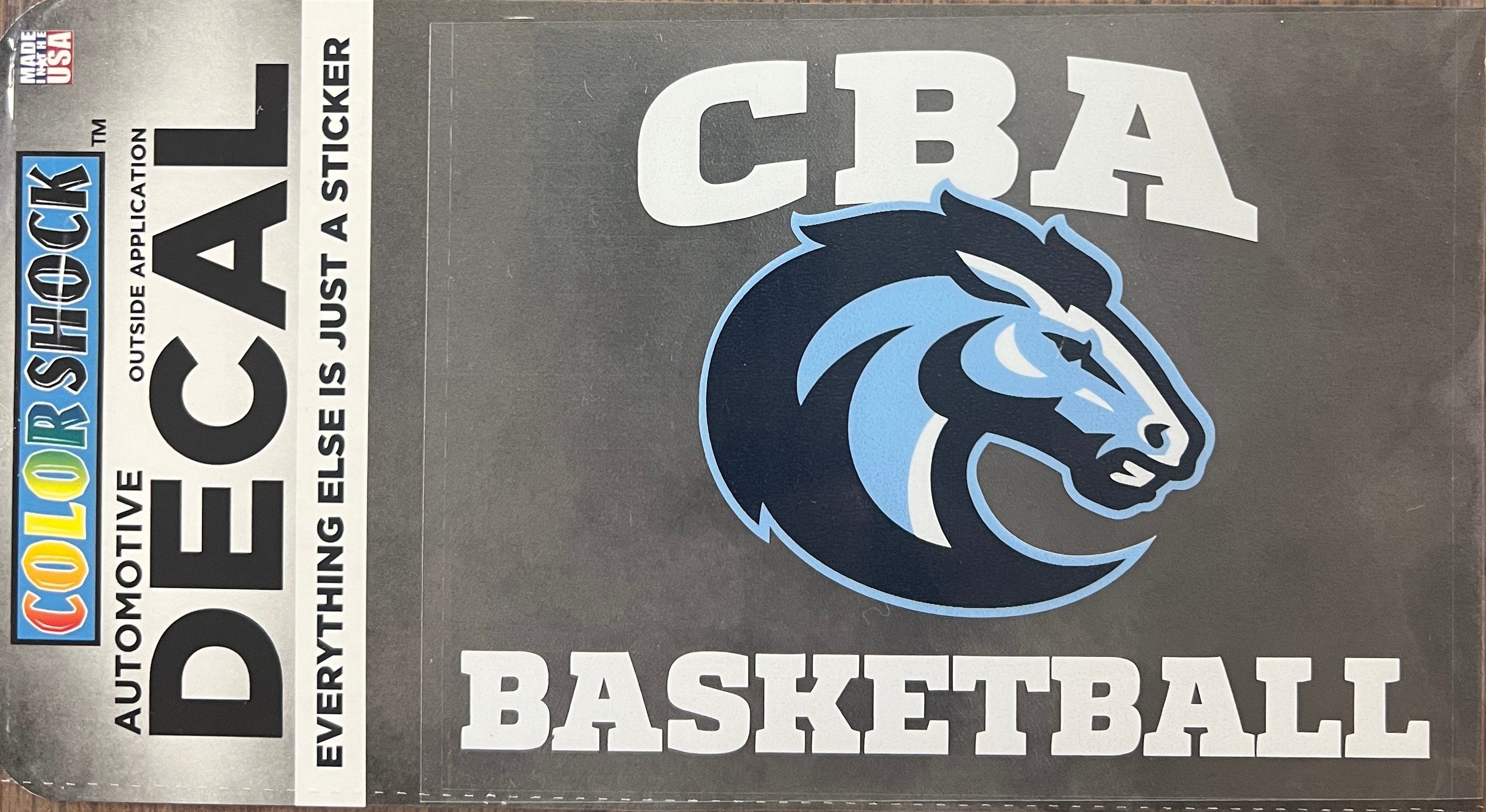 CBA Basketball Decal (3021)