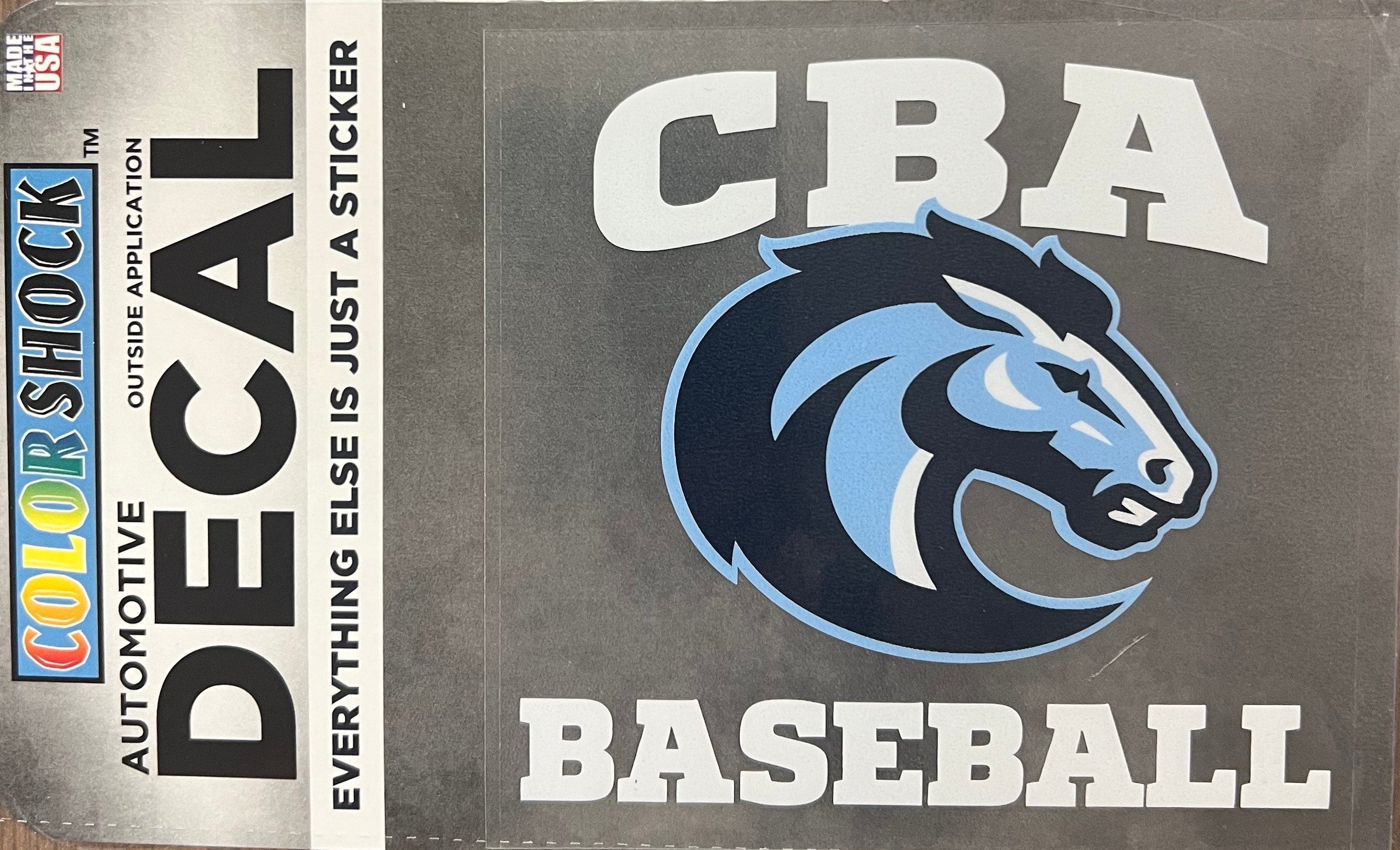 CBA Baseball Decal (3018)