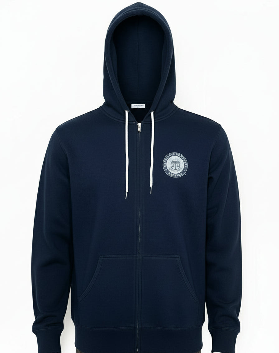 Full Zipper Hooded Sweatshirt with CBA Seal (8083)