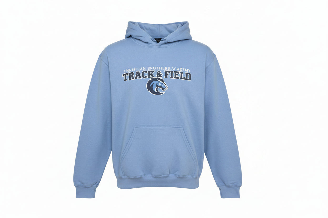 Carolina Blue Track & Field Hooded Sweatshirt (8104)