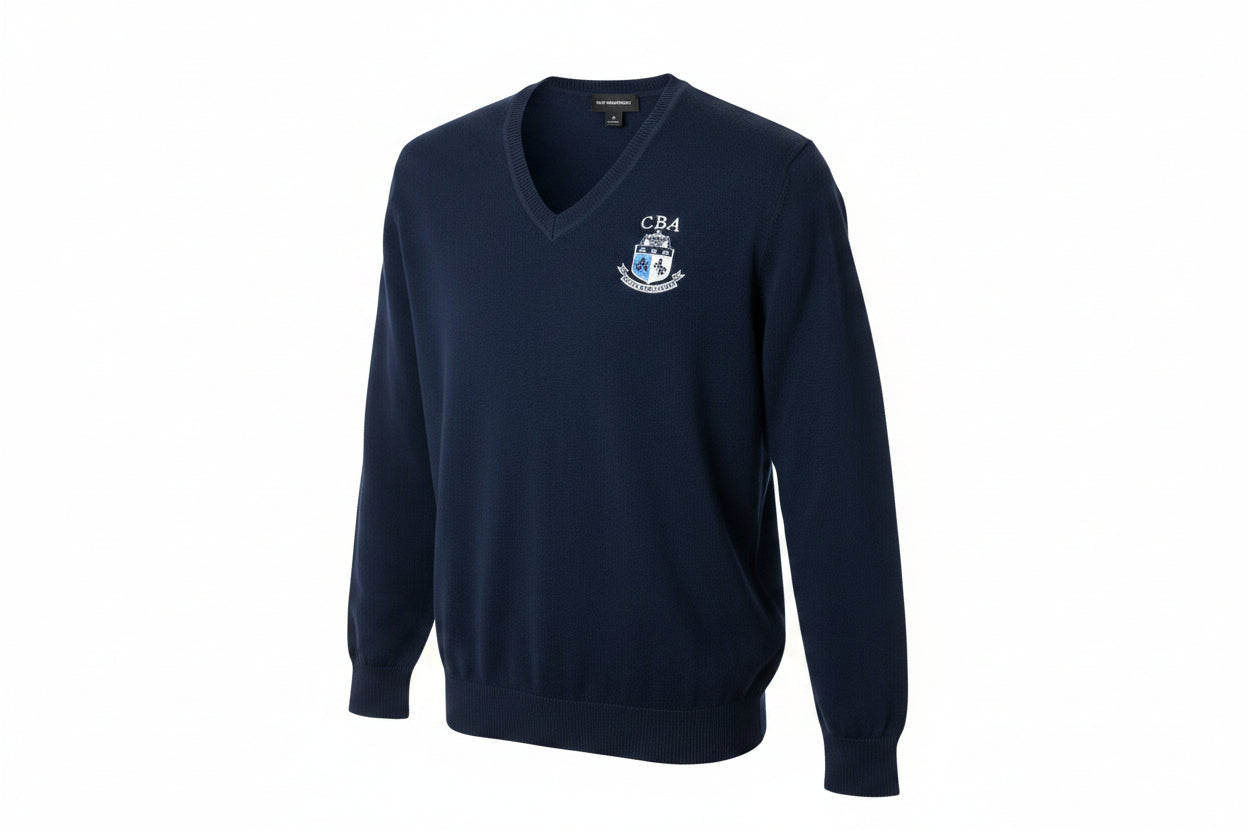 Dress Code Approved Navy V-Neck Sweater (5119)
