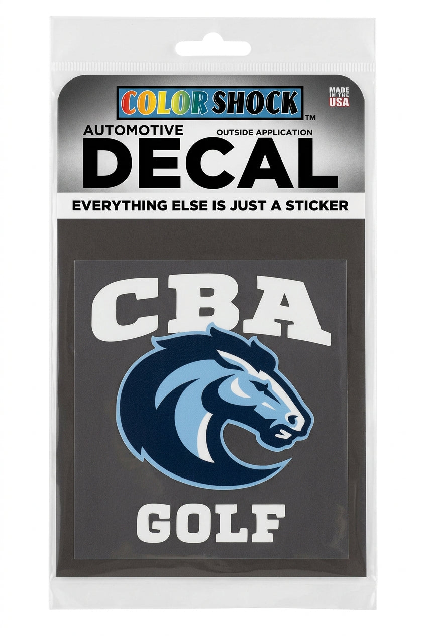 CBA Golf Decal (8132)