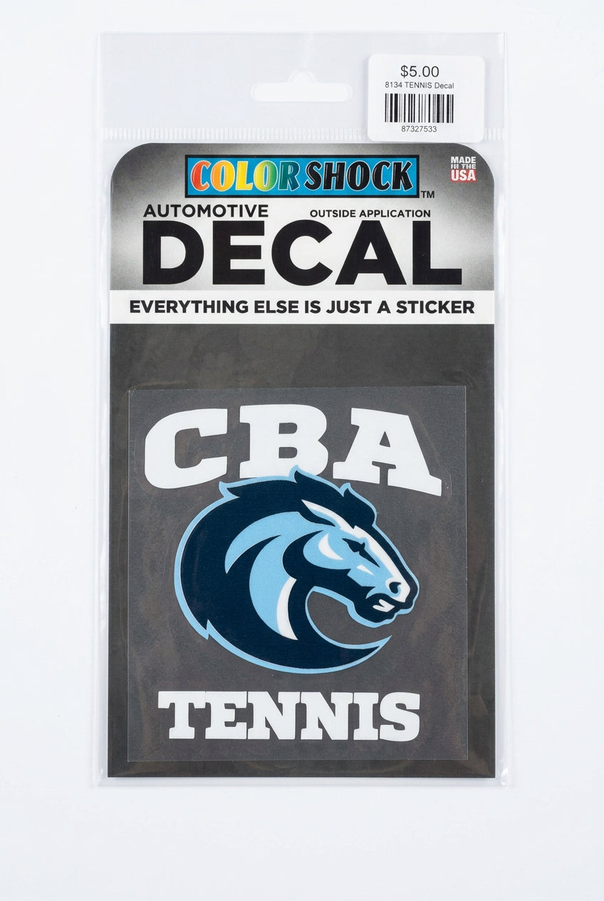 CBA Tennis Decal ( 8134)