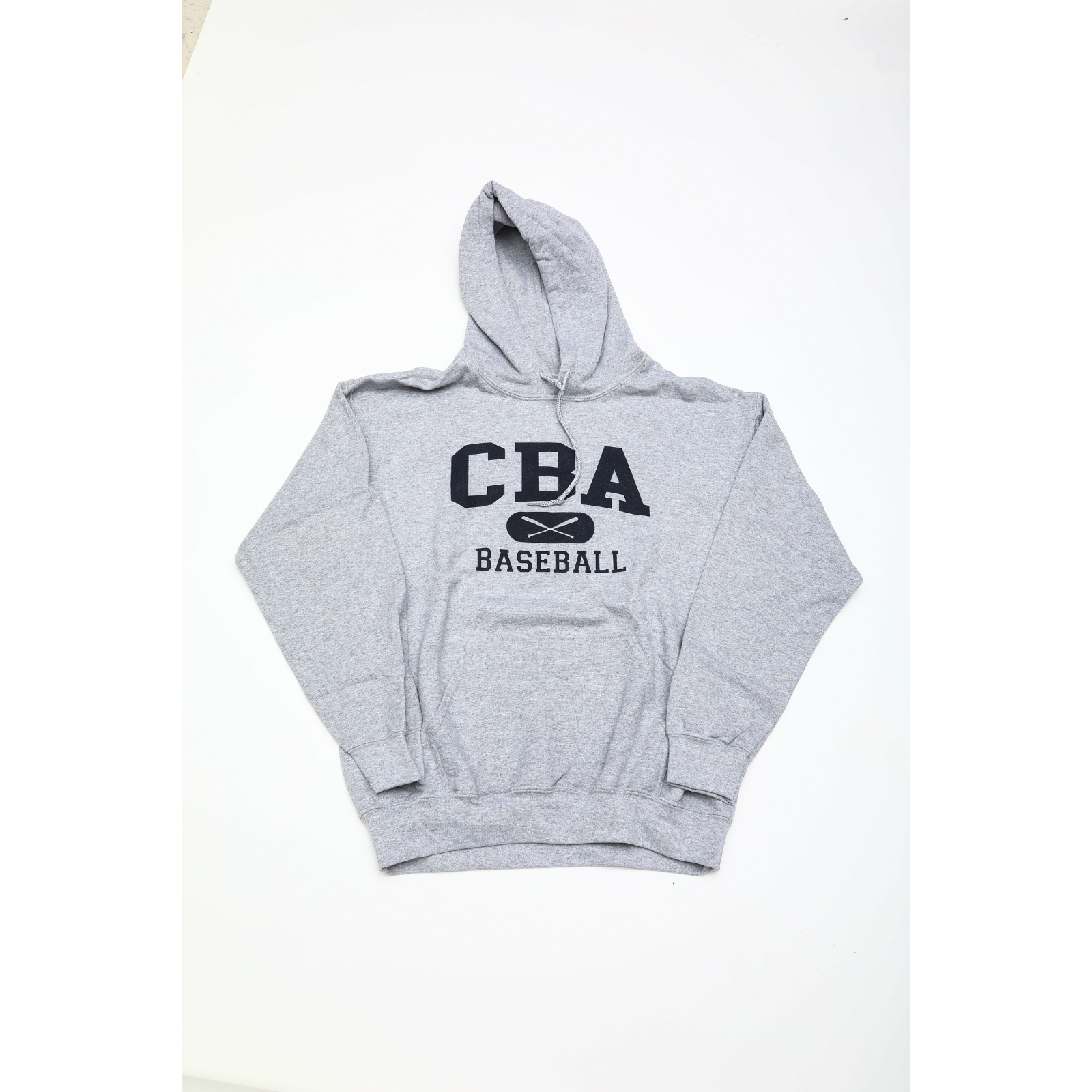 Baseball Grey Hooded Sweatshirt