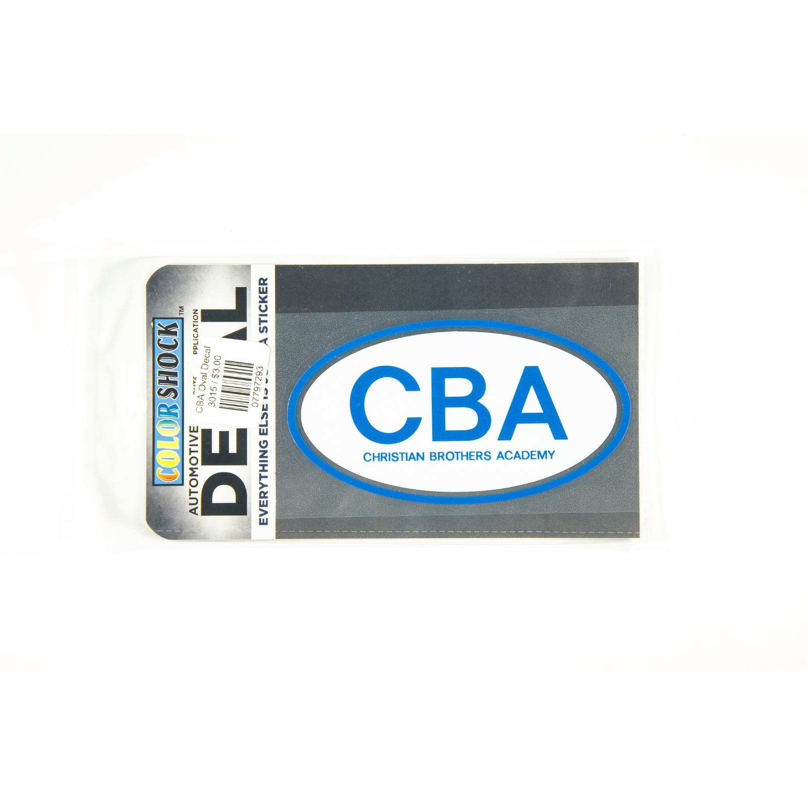 Cba Sticker CBA Oval Decal (3015) – The Academy Store
